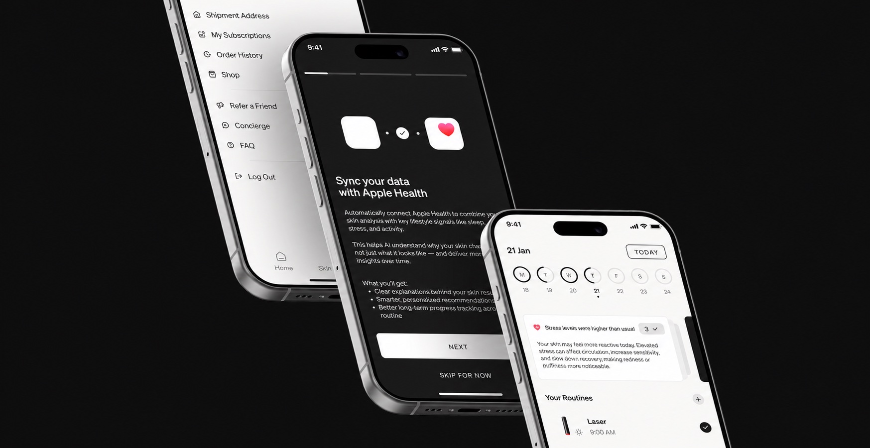 Синхронізація з Apple Health та інсайт зі стресу на головному