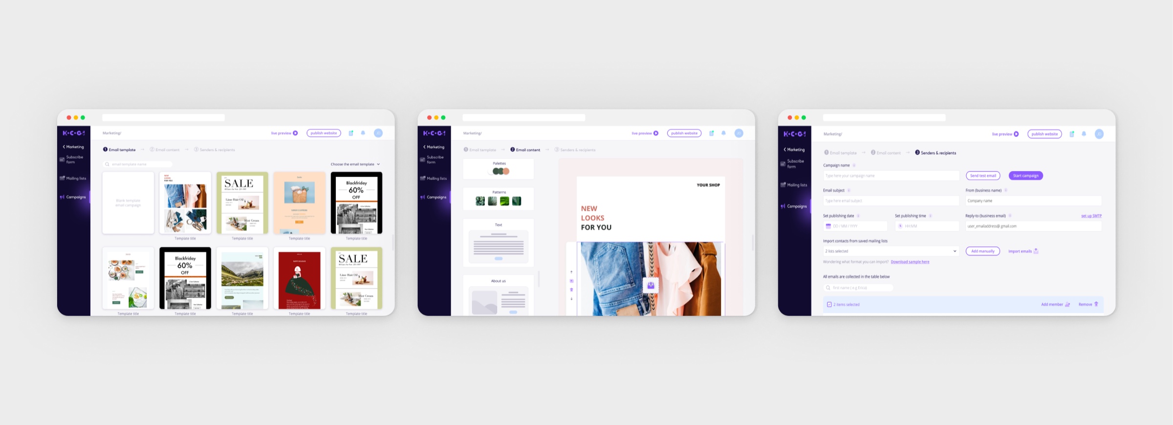 Конструктор email-кампаній
